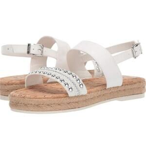 🚨NEW CIRCUS BY SAM EDELMAN Andrea White Espadrille Flatform Sandal Size 6